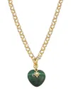 Rachel Reinhardt Malachite Cz Pendant Necklace