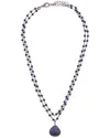 Rachel Reinhardt Plated Silver Blue Lapis Necklace
