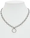 Rachel Reinhardt Silver Clear Quartz & Cz Necklace