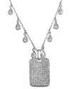 Rachel Reinhardt Silver Cz Pendant Necklace
