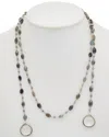 Rachel Reinhardt Silver Gemstone 38in Necklace