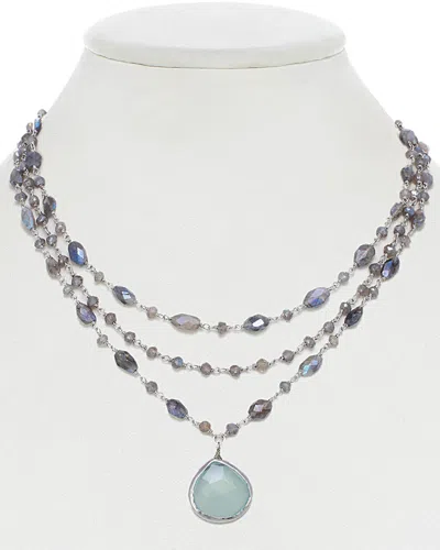 Rachel Reinhardt Silver Gemstone Necklace