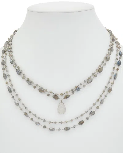Rachel Reinhardt Silver Gemstone Necklace