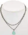 Rachel Reinhardt Silver Gemstone Necklace