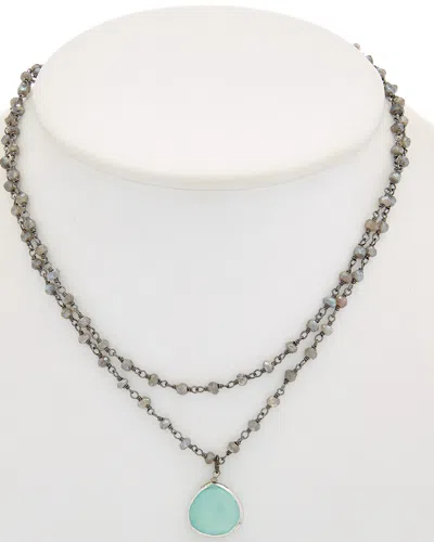 Rachel Reinhardt Silver Gemstone Necklace