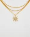 Rachel Reinhardt Star 14k Plated Cz Necklace