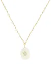 Rachel Reinhardt Vermeil Moonstone & Aqua Pendant Necklace In Gold