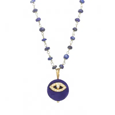 Rachel Reinhardt Women's Evil Eye Pendant In Blue Lapis In Multi