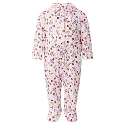 Rachel Riley Babies'  Abc Footie In Pink