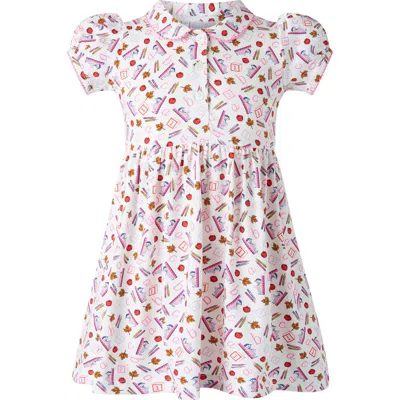 Rachel Riley Kids'  Abc Jersey Dress In Pink