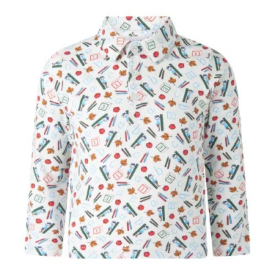 Rachel Riley Kids'  Abc Polo In White