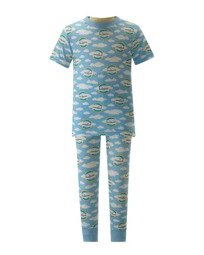 Rachel Riley Airplane Prism Pajama In Multi