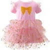 Rachel Riley Bow Tulle Tutu Dress In Pink