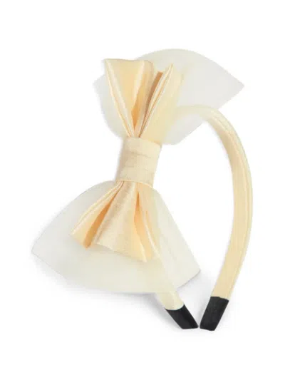 Rachel Riley Bow-detail Headband In Neutral