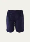 Rachel Riley Boy's Corduroy Shorts In Navy