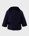 Rachel Riley Boy's Double Breasted Coat In Navy