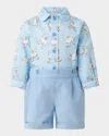Rachel Riley Boy's Lamb Shirt & Shorts Set