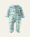 Rachel Riley Boy's Noah's Ark Printed Footie In Multi