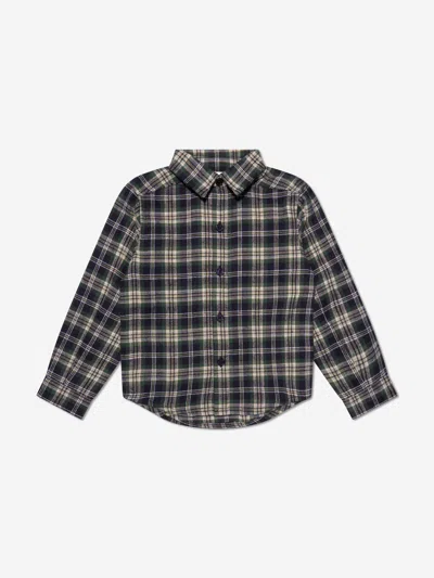 Rachel Riley Kids' Boys Check Shirt In Blue