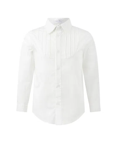 Rachel Riley Boys' Dress Shirt - Little Kid, Big Kid In White