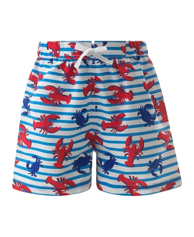 Rachel Riley Boys' Lobster Swimshorts - Little Kid, Big Kid In Blue