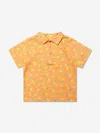 Rachel Riley Pineapple-print Polo Shirt In Orange