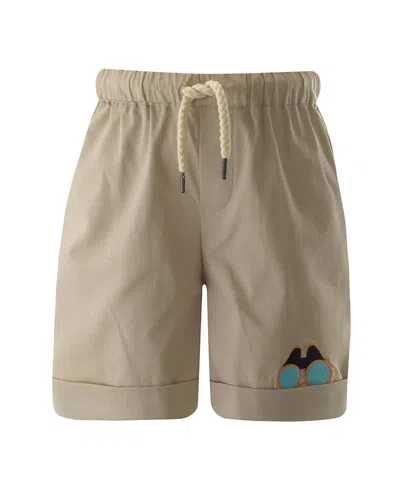 Rachel Riley Boys' Safari Pull-on Shorts - Little Kid, Big Kid In Neutral