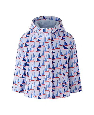 Rachel Riley Boys' Sailboat Rain Jacket - Baby, Little Kid, Big Kid In Multi