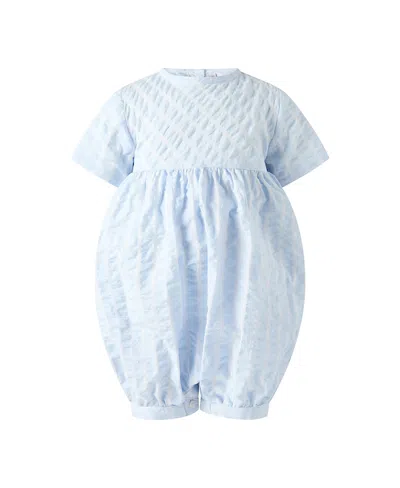 Rachel Riley Boys' Seersucker Bubble - Baby In Blue