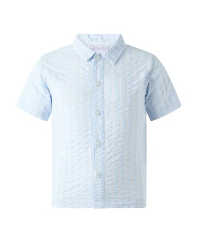 Rachel Riley Boys' Seersucker Shirt - Little Kid, Big Kid In Multi