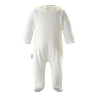 Rachel Riley Kids'  Broderie Collar Babygro