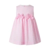 Shop Rachel Riley Check Bow Dress In Pink