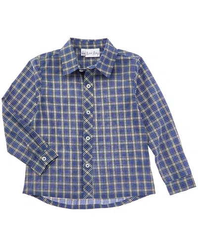 Rachel Riley Kids' Check Shirt In Blue
