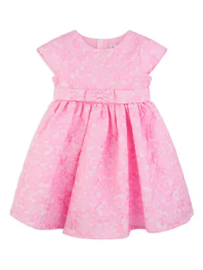 Rachel Riley Kids' Daisy Damask Party Dress In Pink