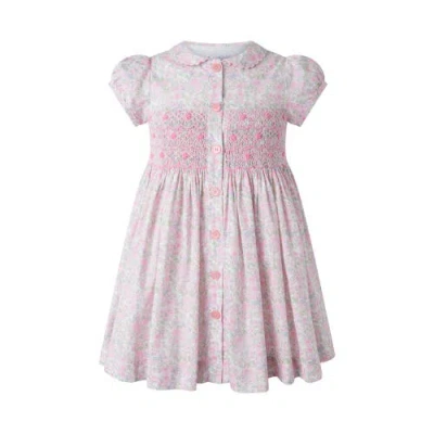 RACHEL RILEY RACHEL RILEY DITSY BLOOM SMOCKED BUTTON-FRONT DRESS