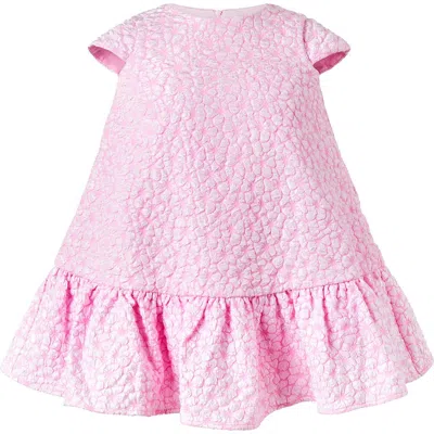 Rachel Riley Kids'  Drop Hem Party Dress In Pink
