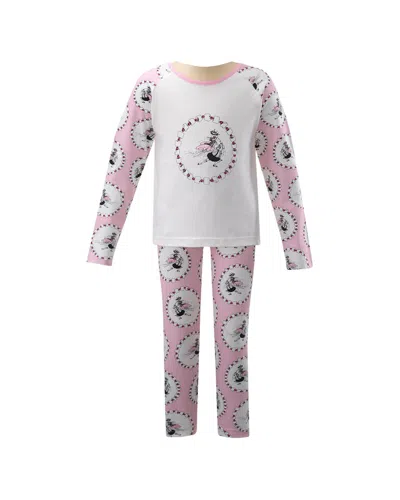Rachel Riley Eloise Angel Wings Legging Set In Pink