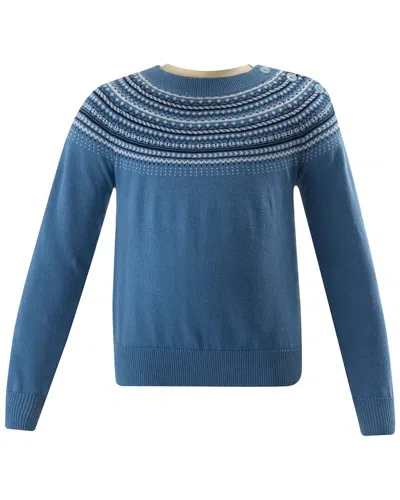 Rachel Riley Fairisle Sweater In Blue