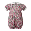 Rachel Riley Floral Button-front Babysuit In Multi