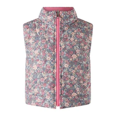 Rachel Riley Kids'  Floral Padded Gilet In Multi