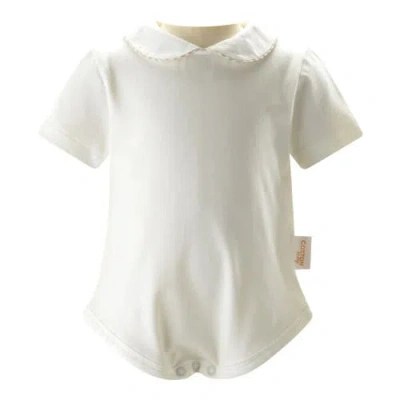 Rachel Riley Kids'  Gingham Peter Pan Collar Bodysuit