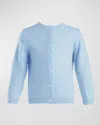 Rachel Riley Girl's Cashmere Cardigan In Blue