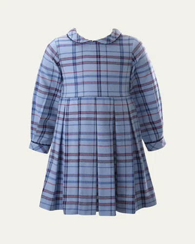 RACHEL RILEY GIRL'S CHECK-PRINT PLEATED DRESS