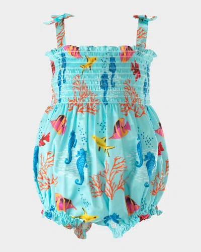 RACHEL RILEY GIRL'S CORAL REEF BUBBLE ROMPER
