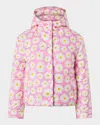 Rachel Riley Daisy Puffer Jacket In Pink