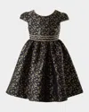 Rachel Riley Star Damask Dress In Black