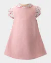 Rachel Riley Girl's Tweed Pinafore Dress & Top Set In Pink