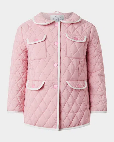 RACHEL RILEY GIRL'S TWO-TONE QUILTED JACKET