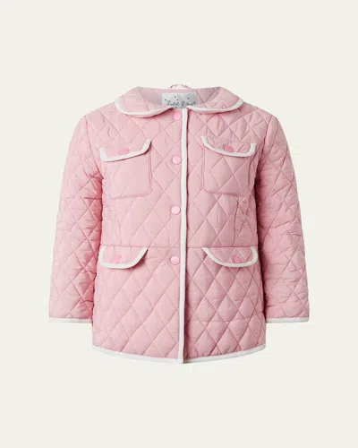 RACHEL RILEY GIRL'S TWO-TONE QUILTED JACKET