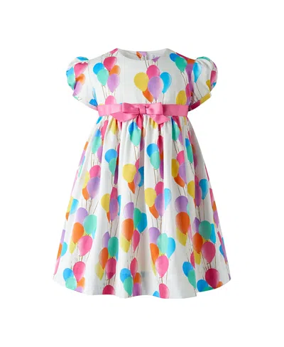 Rachel Riley Kids' Girls' Balloon Dress And Bloomers - Baby In Multi
